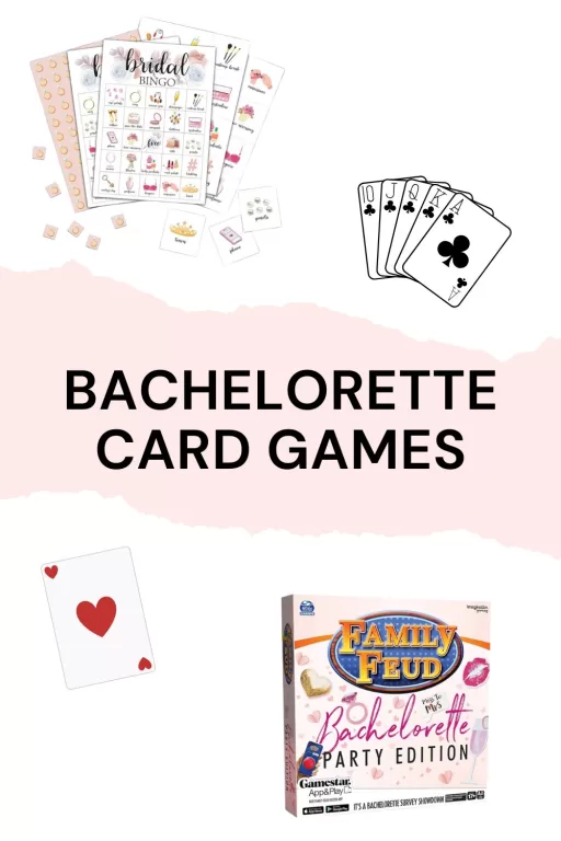 Images of two bachelorette card games.