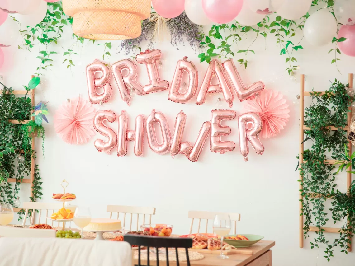 A tropical summer bridal shower themed party.