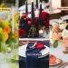 A collage of 3 different fruit themed wedding ideas.