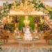 A butterfly themed wedding table.