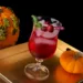 A fall cranberry cocktail drink.