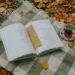 A fall picnic in the woods.